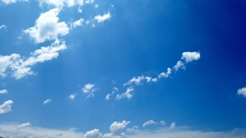 Flowing clouds, time passing Stock Footage 125960521
