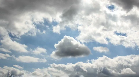 Flowing Clouds Timelapse 1080p Stock Footage 887701