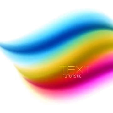Flowing color wave pattern background Ilustración de archivo