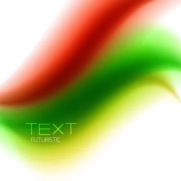 Flowing color wave pattern background Stock Illustration