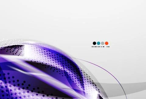 Flowing color wave pattern background Illustrazione stock