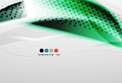 Flowing color wave pattern background Stock Illustration