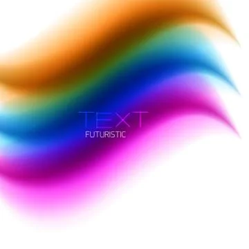 Flowing color wave pattern background Illustrazione stock