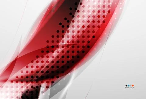 Flowing color wave pattern background Illustrazione stock