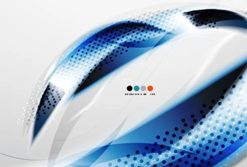 Flowing color wave pattern background Illustrazione stock