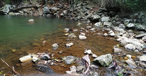 Flowing creek 4K Stock Footage 74778347