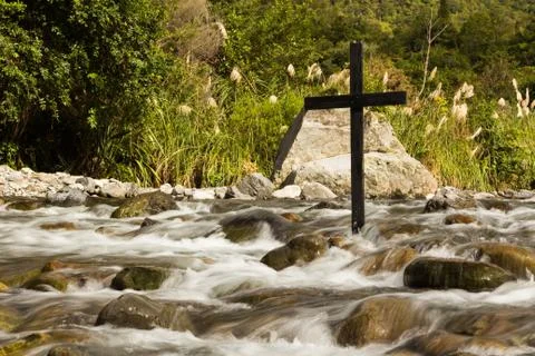 Flowing cross Stock Photos