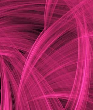 Flowing curves of pink thread texture Stock Illustration