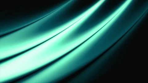 Flowing Cyan Fluid Glass Gradient Background with Smooth Glossy Light Ribbon Stock-Footage 337795173