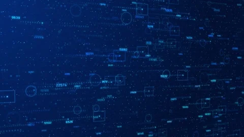 Flowing Data Code Matrix of Numeric Algorithms Stock Footage 314198045