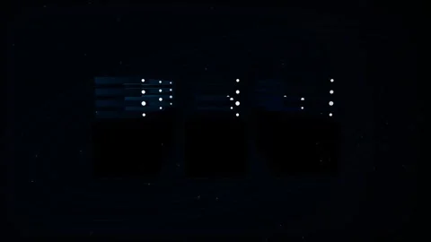 Flowing Data Dot Line Loop - Dark Blue Server Network Backdrop Video stock 341955881