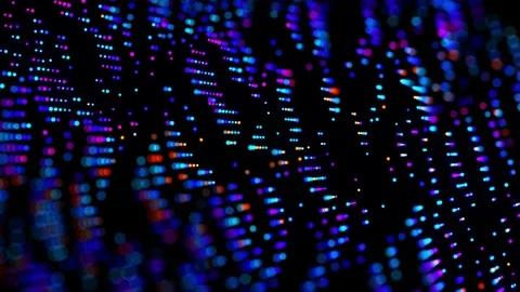 Flowing data, glitch effects. Stockbeeldmateriaal 309540255