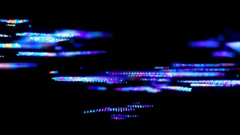 Flowing data, glitch effects. Stockbeeldmateriaal 309544121