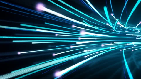 Flowing Data Streaks Background Stock Footage 52518843