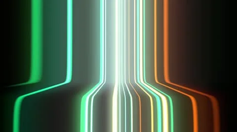 Flowing digital lines. Stock Footage 21431265