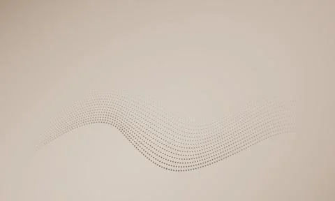 Flowing dot particles wave pattern halftone black gradient smooth curve sha.. Stock Illustration