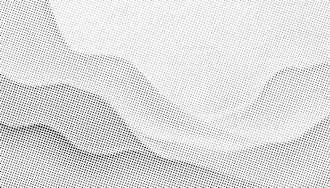 Flowing dots particles wave pattern halftone gradient with organic curve shape Stock Illustration