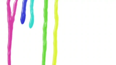 Flowing down multi-coloured streams HD720 Stock Footage 519691