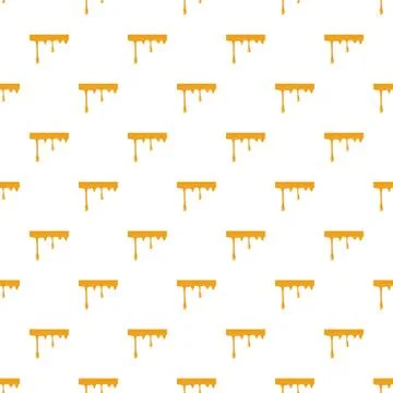 Flowing drop of honey pattern Stock Illustration