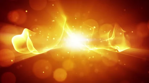 Flowing energy orange abstract loop background Video stock 41858971