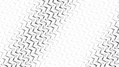 A flowing field of black zigzag marks frames a bright central opening, deli.. Ilustração Stock