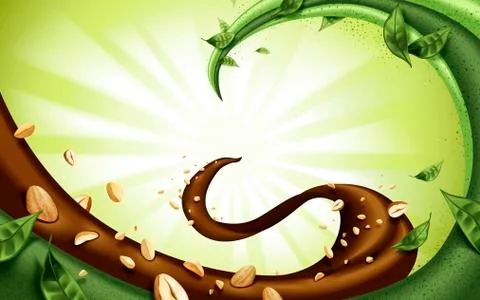 Flowing fillings flow Stock Illustration