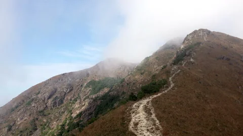 Flowing Fog in Mountains Stock Footage 59761036