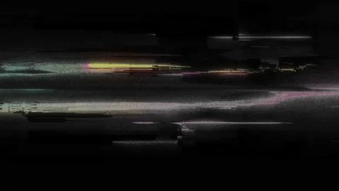 Flowing Glitch Lines Pixels Motion Damage Colored Screen Background Stock Footage 142753643