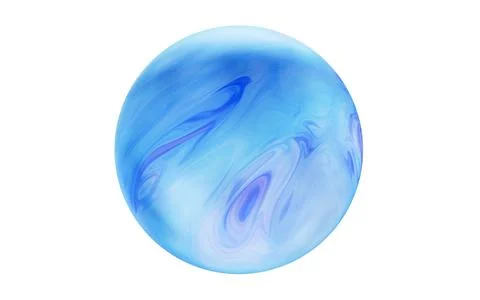 Flowing glossy pattern glass ball, 3d rendering. イラスト素材