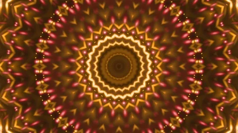 Flowing gold light, red abstract background, loop Stock Footage 82687197