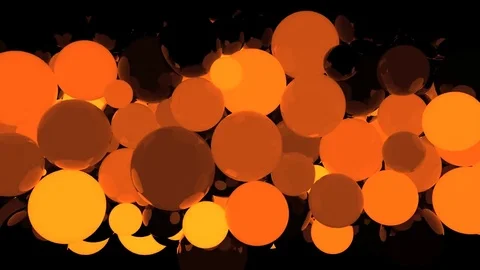 Flowing Golden Bubbles Stock Footage 84439843