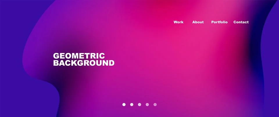 Flowing gradient colors and round elements and circles. Vector illustration for Stock Illustration