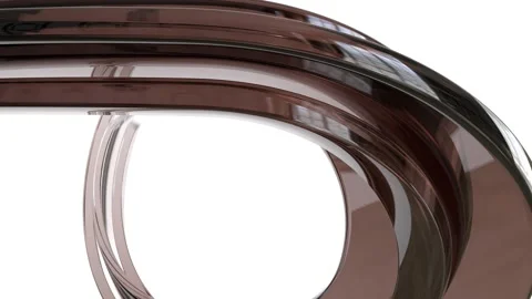 Flowing Gradient Curve Lines Loop Video stock 328581723