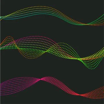 Flowing gradient lines Stock Illustration