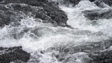 Flowing grey water Video stock 86117069