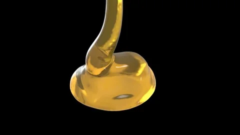 Flowing honey Stock Footage 75929544