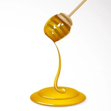 Flowing honey Stock Illustration