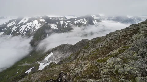 Flowing inversion in the valley Stock Footage 147440853