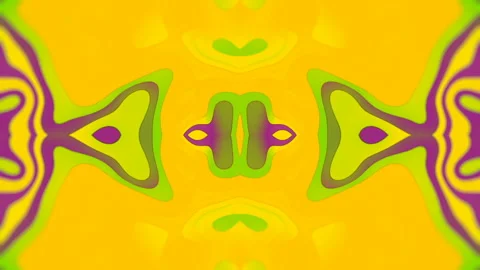 Flowing kaleidoscopic waves abstract background. 3d rendering loop animation HD Stock Footage 162753977