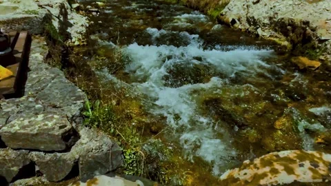 The flowing Lašva River 6 Stock Footage 293016532
