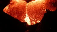 Flowing Lava Close Up, Lava - Kilauea Volcano, Hawaii Stock Footage