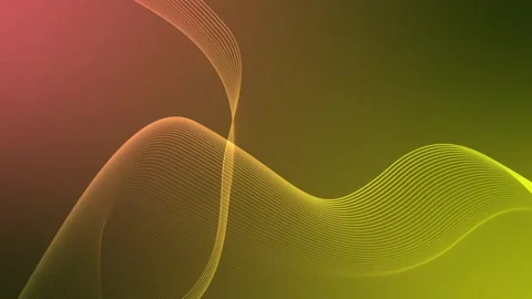 Flowing light line waves abstract background animation Stock Footage 329202570