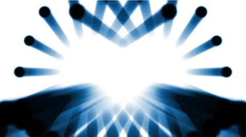 Flowing lights against white Stock-Footage 1018974