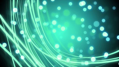 Flowing Lights Bokeh Stock Footage 92336890