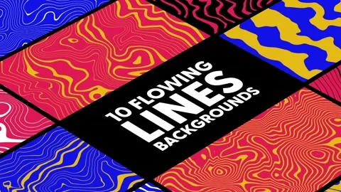Flowing Lines Backgrounds Stockmateriaal After Effects
