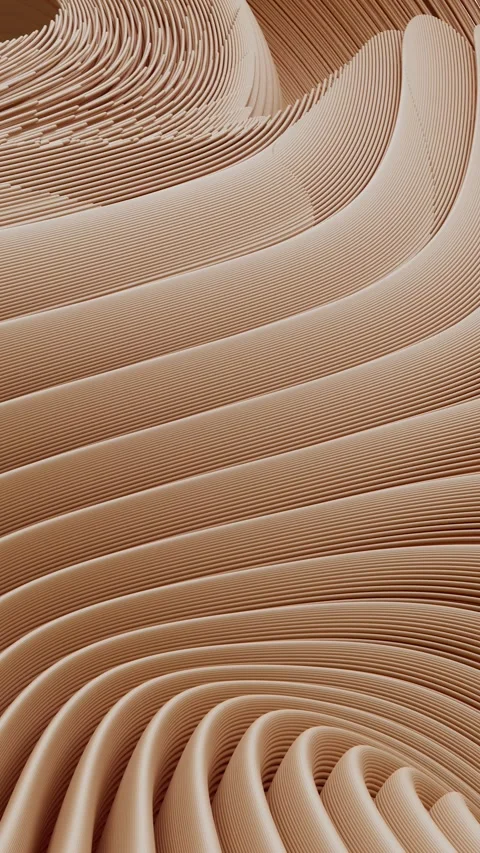 Flowing lines create a modern abstract shape. With alpha channel. Stock Footage 314839552