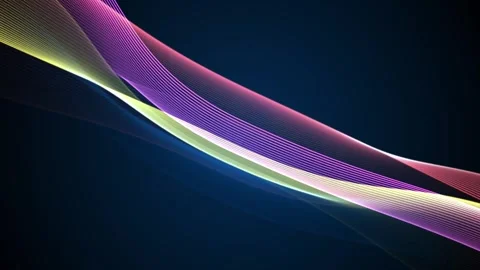 Flowing lines light waves cross background animation, creating a smooth abs.. Stock Footage 346760228