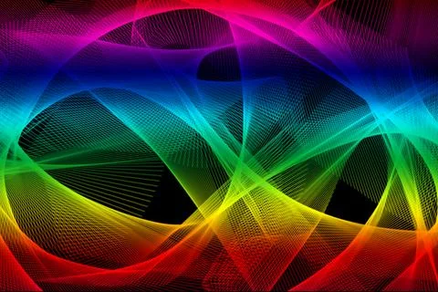 Flowing lines wave pattern soft curves light trails minimal artistic background Illustrazione stock