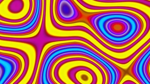 Flowing liquid background of multicolored gradient lines. Stock Footage 171589448