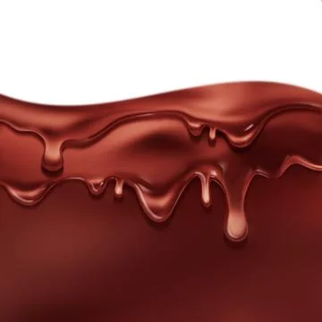 Flowing liquid chocolate Stock Illustration